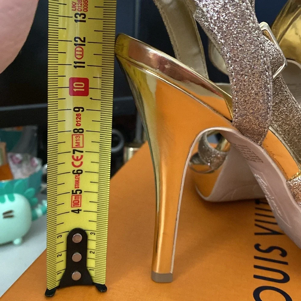 Golden Heels sandals, size 7.5